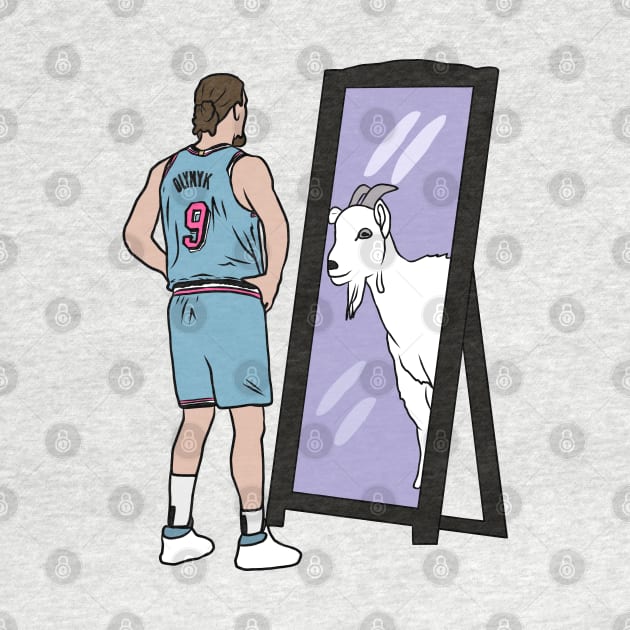 Kelly Olynyk Mirror GOAT by rattraptees